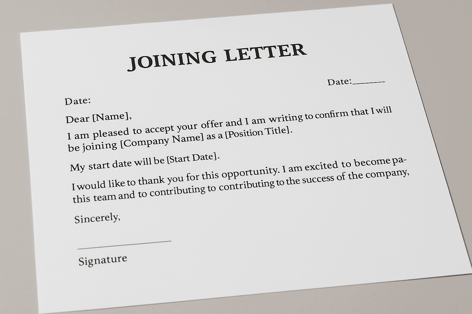 joining letter naukri.com