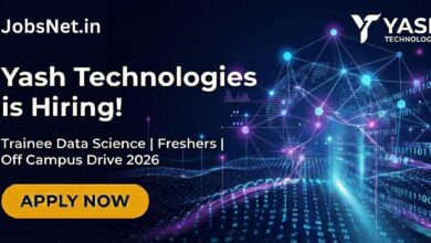 Yash Technologies Off Campus Drive 2026: Trainee - Data Scientist Freshers