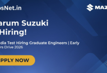 Maruti Suzuki Early Careers Drive 2026 - All India Test Hiring Graduate Engineers