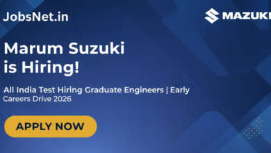 Maruti Suzuki Early Careers Drive 2026 - All India Test Hiring Graduate Engineers