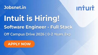 Intuit Off Campus Drive 2026 - Hiring Software Engineer