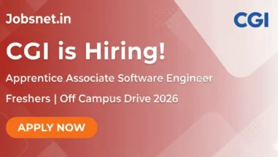 CGI Off Campus Drive 2026 - Hiring Associate Software Engineer
