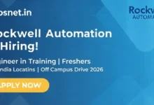 Rockwell Automation Off Campus Drive 2026 : Engineer in Trainee