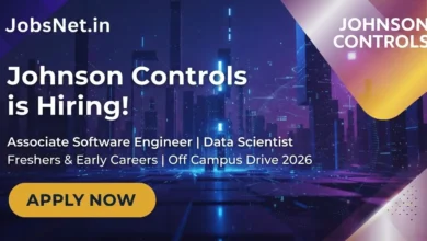 Johnson Controls Off Campus Drive 2026 : Associate Software Engineer-Data Scientist