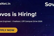 Sovos Off Campus Drive 2026 : Software Engineer - Freshers